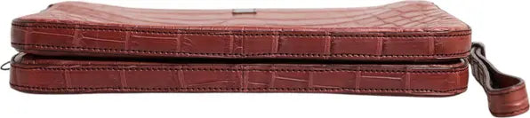 Dolce & Gabbana Croc Leather Briefcase Bag