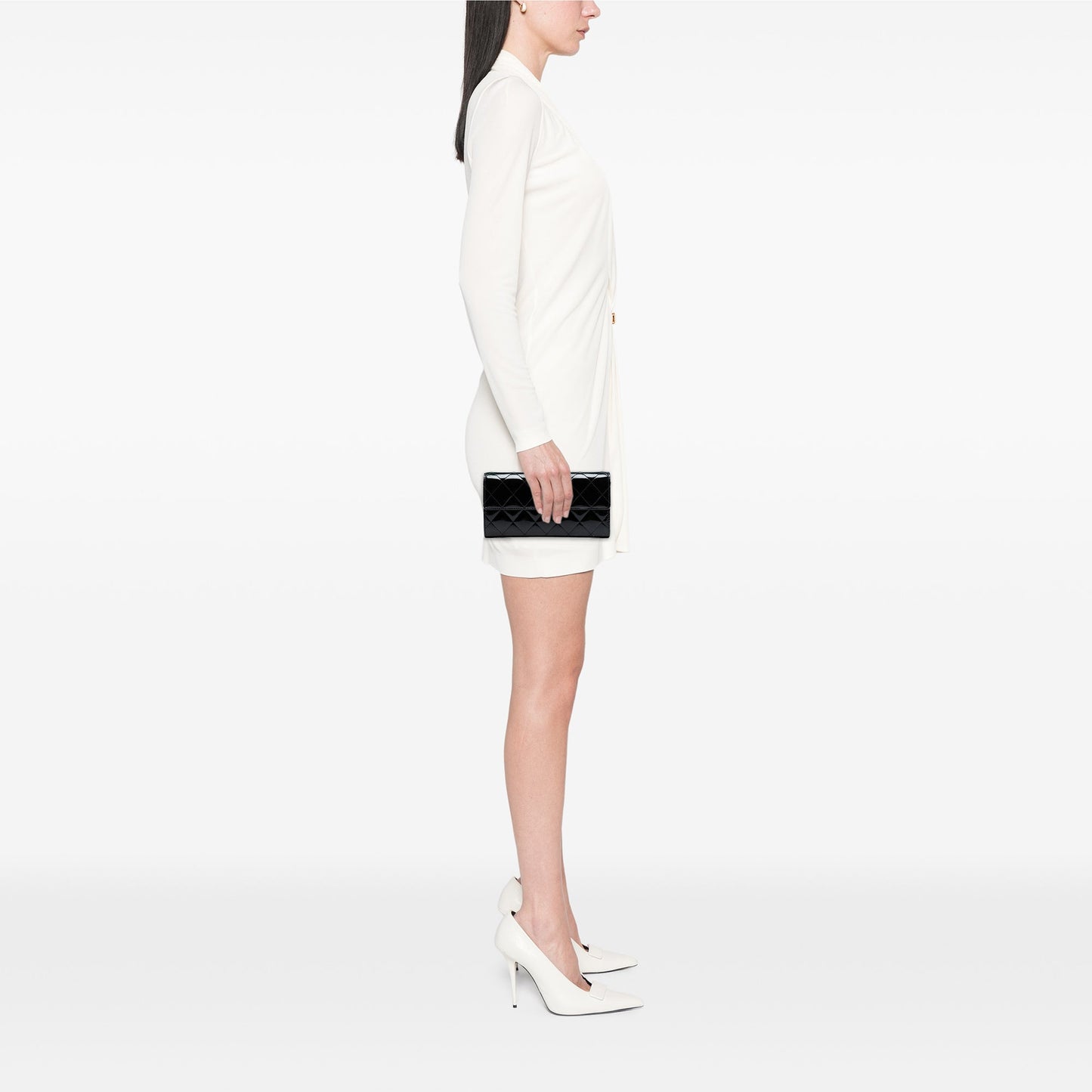 Chanel Large CC Quilted Patent Flap Wallet