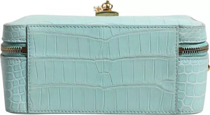 Dolce & Gabbana Mint Green Crocodile Leather Shoulder Bag