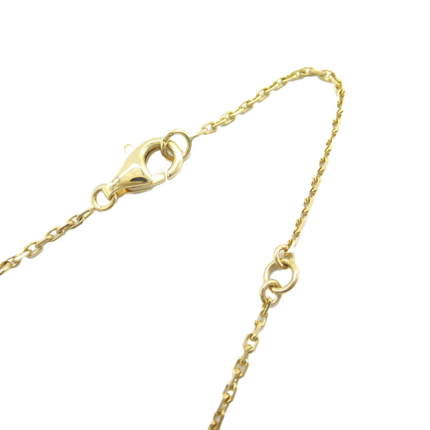 Van Cleef and Arpels 18K Yellow Gold and Onyx Vintage Alhambra Pendant Necklace