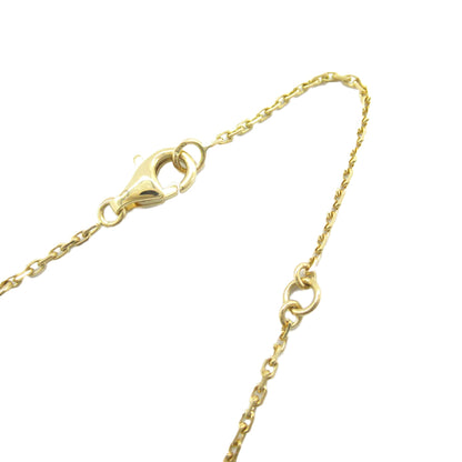 Van Cleef and Arpels 18K Yellow Gold and Onyx Vintage Alhambra Pendant Necklace