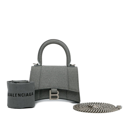 Balenciaga Mini Glitter Hourglass Satchel